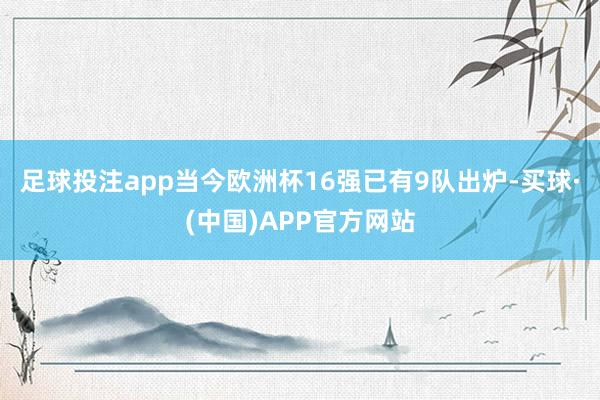 足球投注app当今欧洲杯16强已有9队出炉-买球·(中国)APP官方网站