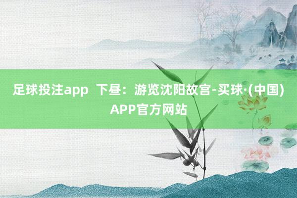 足球投注app  下昼：游览沈阳故宫-买球·(中国)APP官方网站