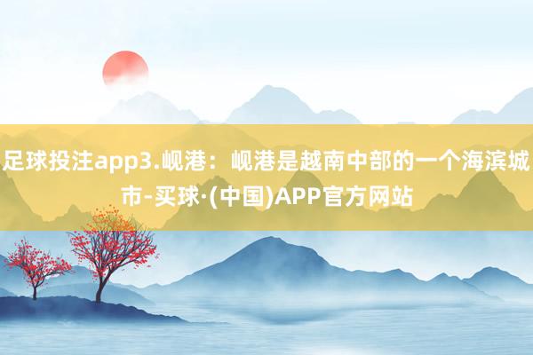 足球投注app3.岘港：岘港是越南中部的一个海滨城市-买球·(中国)APP官方网站