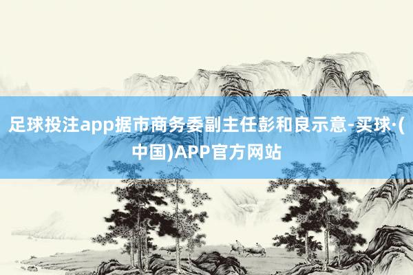 足球投注app据市商务委副主任彭和良示意-买球·(中国)APP官方网站