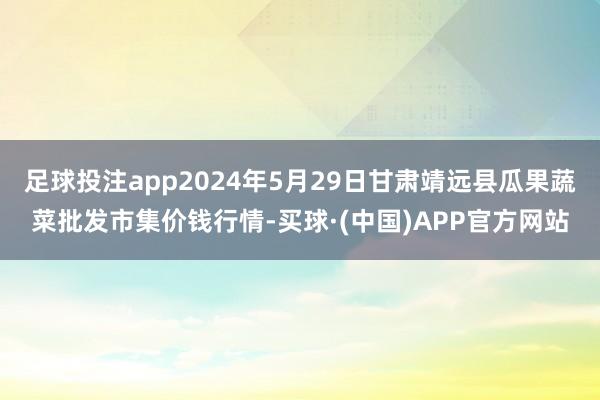 足球投注app2024年5月29日甘肃靖远县瓜果蔬菜批发市集价钱行情-买球·(中国)APP官方网站