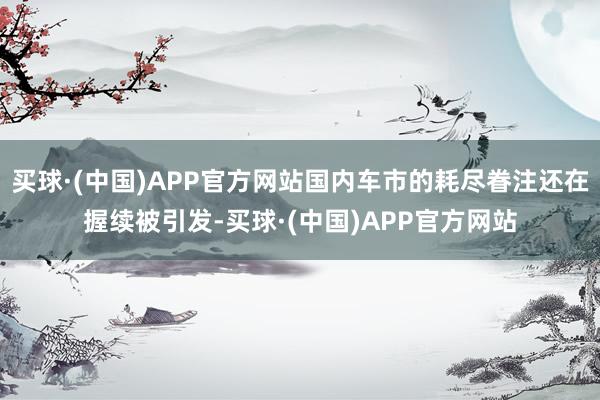 买球·(中国)APP官方网站国内车市的耗尽眷注还在握续被引发-买球·(中国)APP官方网站