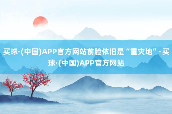 买球·(中国)APP官方网站前脸依旧是“重灾地”-买球·(中国)APP官方网站