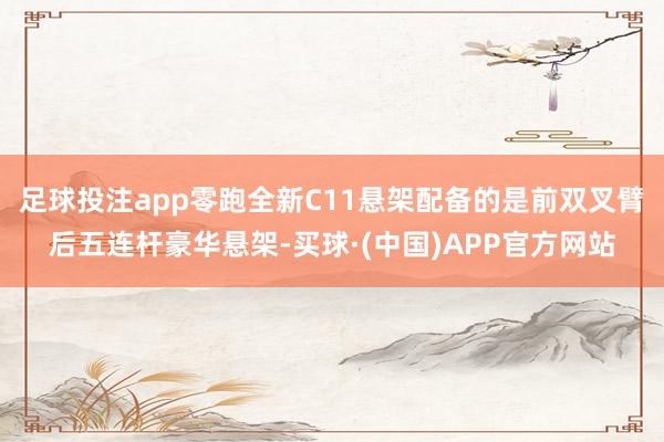 足球投注app零跑全新C11悬架配备的是前双叉臂后五连杆豪华悬架-买球·(中国)APP官方网站