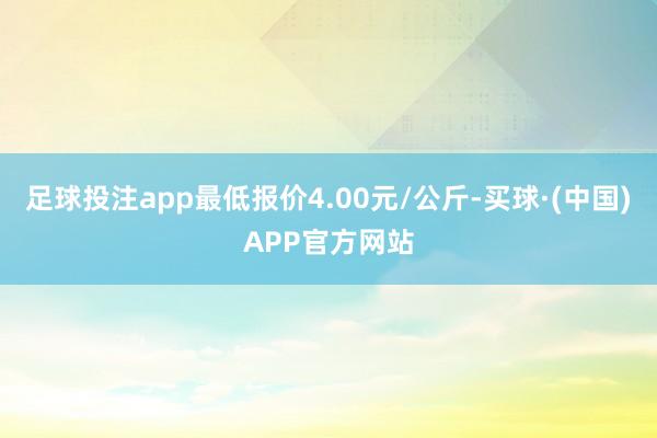 足球投注app最低报价4.00元/公斤-买球·(中国)APP官方网站