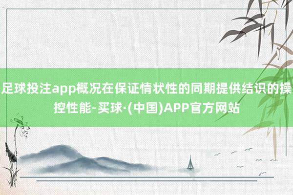 足球投注app概况在保证情状性的同期提供结识的操控性能-买球·(中国)APP官方网站