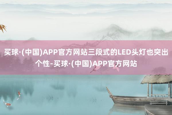 买球·(中国)APP官方网站三段式的LED头灯也突出个性-买球·(中国)APP官方网站