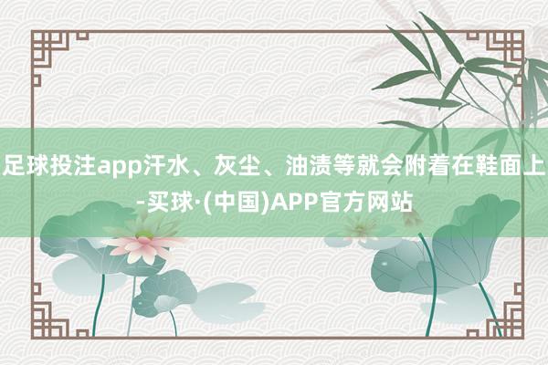 足球投注app汗水、灰尘、油渍等就会附着在鞋面上-买球·(中国)APP官方网站