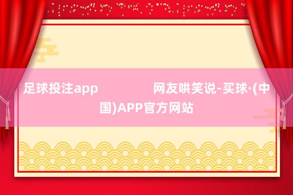 足球投注app                网友哄笑说-买球·(中国)APP官方网站