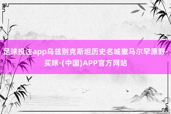 足球投注app乌兹别克斯坦历史名城撒马尔罕原野-买球·(中国)APP官方网站