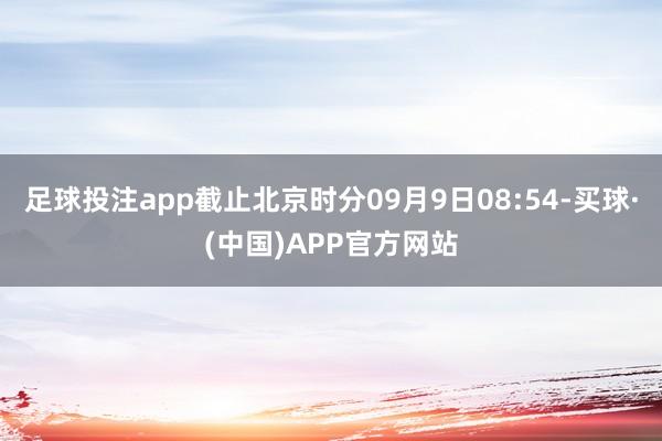 足球投注app截止北京时分09月9日08:54-买球·(中国)APP官方网站