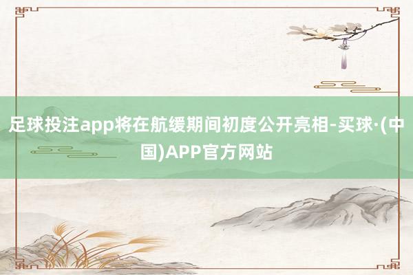 足球投注app将在航缓期间初度公开亮相-买球·(中国)APP官方网站