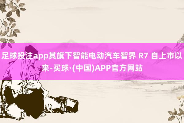 足球投注app其旗下智能电动汽车智界 R7 自上市以来-买球·(中国)APP官方网站