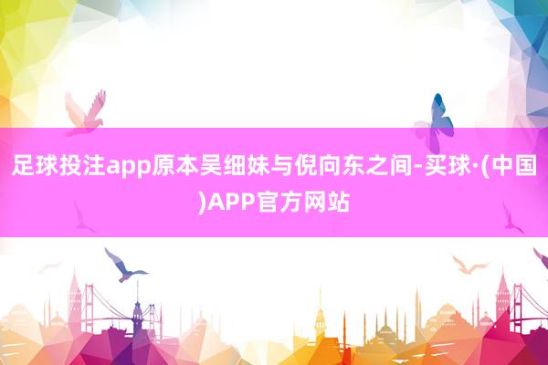 足球投注app原本吴细妹与倪向东之间-买球·(中国)APP官方网站