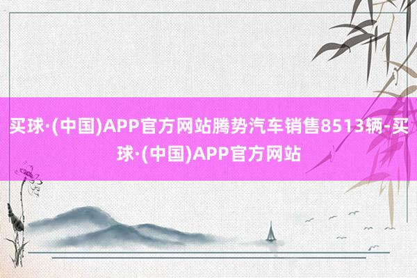 买球·(中国)APP官方网站腾势汽车销售8513辆-买球·(中国)APP官方网站