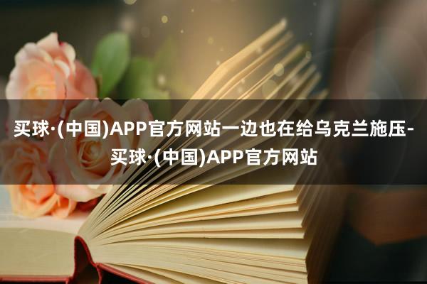 买球·(中国)APP官方网站一边也在给乌克兰施压-买球·(中国)APP官方网站